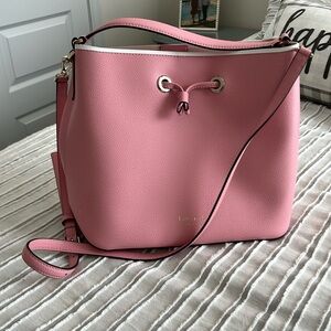 Amazing condition Pink and White bucket bag